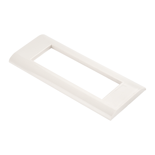 Plastic faceplate, 45x135, white